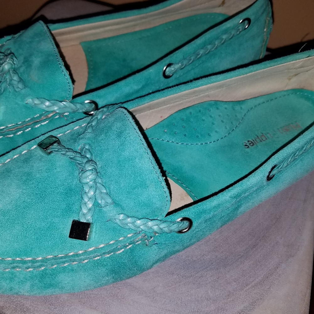 Stylish Turquoise Women's Loafers